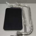 DMI Step Stool with Handle and Non Skid Rubber Platform, Lightweight and Sturdy Stool for Seniors, Adults and Children, Holds up to 300 Pounds with 9.5 Inch Step Up, 17.3"D x 12.3"W x 34"H, Chrome