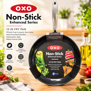 OXO Non-Stick 12in Fry Pan, 4Pack