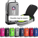 brooman Youth Adult Soccer Shoe Bag Sport Gear Waterproof Zippered Shoe Storage Organizer for Gym Golf Football Travel (Grey)