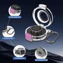 Case Cover for Oura Ring Gen3 Charger, Smart Ring Charging Case with Premium PC Material, Portable Charging Box Cover for Smartring, Protective Shell with Scratch and Drop Resistant,Purple