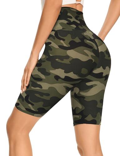 GAYHAY High Waisted Biker Shorts for Women - 8"/5"/3" Soft Black Spandex Shorts for Workout Volleyball Yoga Dance, XXL