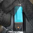 Under Desk Elliptical, Electric Leg Exerciser While Sitting for Seniors Adults, Portable Quiet Elliptical Exercise Machine, Seated Pedal Exerciser with Remote Control, 12 Adjustable Speeds (Blue)