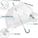 totes Adult and Kids Bubble Umbrella with Dome Canopy, Lightweight Design, Wind and Rain Protection