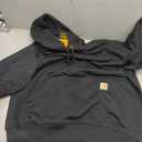Carhartt Men's Rain Defender Loose Fit Heavyweight Sweatshirt (Large, Black)