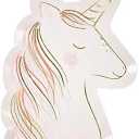 Meri Meri Disposable Birthday Party Plates, Pack of 8 Fun Shaped Disposable Plates for Princess Party, Kid’s Birthday Supplies