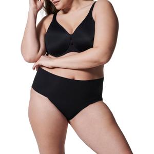 SPANX SPANXsupersmooth Undie-tectable Thong - Comfortable Core Control - Invisible Shapewear - Women No Show Thong Underwear (Black)