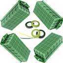 Takytao Floral Foam Cage 4 Pieces, Floral Foam for Artificial Flowers, Dry Floral Foam Blocks for Fresh Flower Arrangement Decoration, Wedding, Interior and Garden