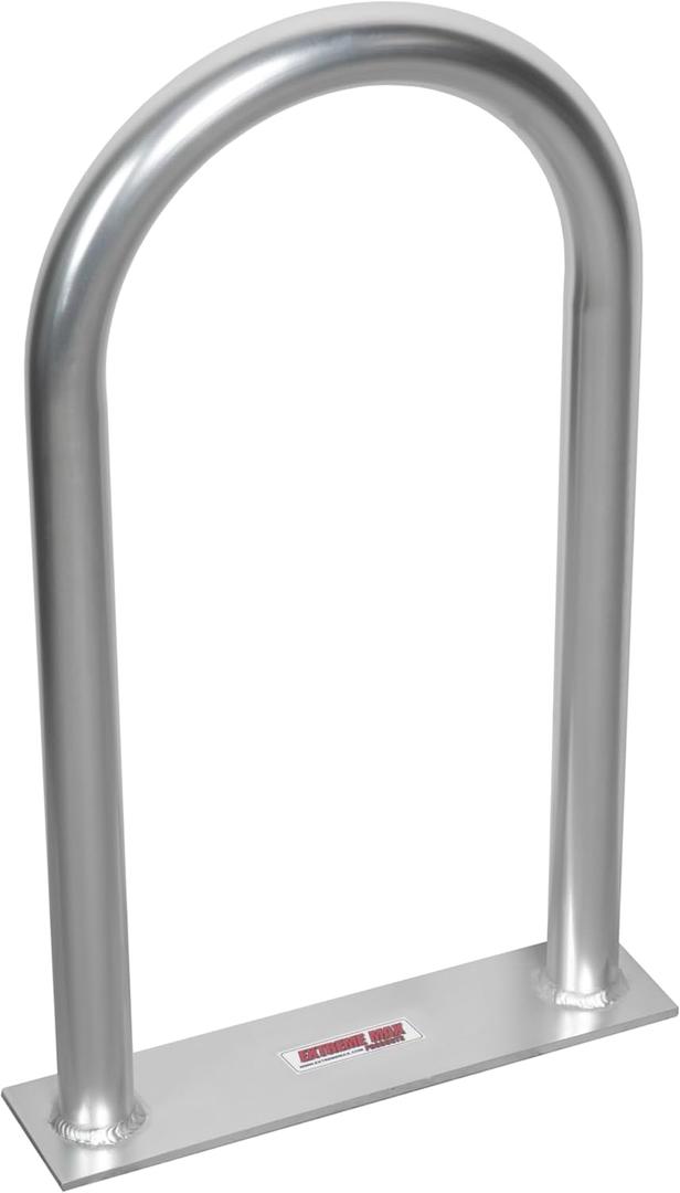 Extreme Max 3006.6904 Universal Aluminum Hand Rail with Base for Pool, Hot Tub, Dock & Deck - 24" H x 13" W
