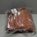 Vctops Boho Cotton Quilted Couch Cover Soft Embroidered Sofa Cover Non-Slip Dog Bed Cover Scalloped Sofa Slipcover Washable Furniture Protector Cover (Orange,36"x70")