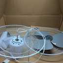 Comfort Zone 18.75-in Oscillation White Wall Mounted Fan  