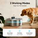 Voluas Dog Water Fountain: 1.8Gal/7L Wireless Stainless Steel Dog Fountain Bowl for Small to Large Dogs, Battery Operated Pet Water Dispenser Indoor with Ultra-Quiet Pump, Easy Clean, 6 Filter