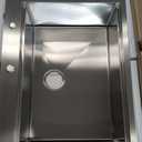 27 Inch Drop In Kitchen Sink Workstation-iAnomla 27x22 Stainless Steel Kitchen Sink Drop In Topmount Workstation Sinks 16 Gauge 10 Inch Deep Single Bowl with Cutting Board (Brushed Nickel)