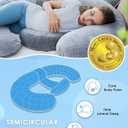QUEEN ROSE Pregnancy Pillow, Maternity Body Pillow, Wedge, Dual Grey Velvet
E shaped pregnancy pillow for sleeping with detachable wedge and dual-sided velvet in light grey and dark grey