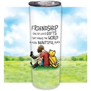 Elanze Designs Friendship World Beautiful Yellow Pooh 20 ounce Stainless Steel Travel Tumbler