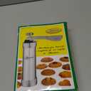 YOOUSOO Cookie Press Maker Kit, Spritz Cookie Maker Machine For Baking, For DIY Biscuit Maker and Decoration with 20 Cookie Discs and 4 Piping Tips (Stainless Steel)