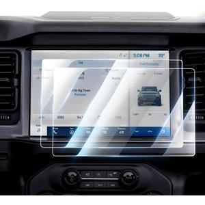 Karltys [Upgrade] 2 Pack 2021~2025 2026 Ford Bronco Screen Protector 12-Inch [No Glare & Fingerprint] for Touchscreen 9H Tempered Glass Navigation Protective Screen Protector for Ford Bronco Accessories