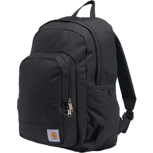 Carhartt 25L Classic Laptop Backpack, Durable Water-Resistant Pack W/ 15" Laptop Sleeve and Multiple Organizational Compartments, Black, One Size
