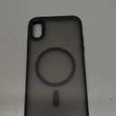 MOCCA Strong Magnetic for iPhone XR Phone Case, [Compatible with Magsafe][Mil-Grade Drop Protection] Slim Thin Translucent Matte Protective Cover Case for iPhone XR Case 6.1'', Black