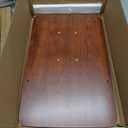Overbed Beside Table,Bed Desk,Hospital Bedside Table,Pneumatic Mobile Laptop Computer Standing Desk Cart with Tray (Natural)