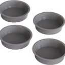 Silicone 5 Inch Cake Pan Round, Set of 4 Silicone Small Cake Pans Round 5 x 2 Inch, Nonstick Smash Cake Pans, Quick Release 5 IN Cake Pan for Baking Small Cakes