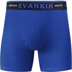 Evankin Men Underwear Boxer Brief Sexy U Convex Pounch Mid Waist Stretch Cotton Underpants Breathable Sports Shorts (XL)