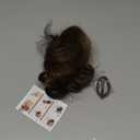 Claw Clip Short Ponytail Messy Bun Hair Piece Bendable Hair Branch Extensions Fluffy Wavy Curly Synthetic Versatile Coffee Brown Hairpieces