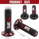 0769FUWU Linekong 7/8" 22mm Twist Throttle Grips Cable for CRF KLX TTR 110 125 150 200 250 cc Dirt Pit Bike (Red
