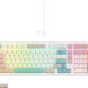 LUMI101 Wireless Mechanical Keyboard,Full-size keyboard with numeric keypadTri-Mode BT5.0/2.4GHz/USB-C Hot Swappable Custom Keyboard,RGB Backlit Computer Gaming Keyboards for PC/Tablet/PS/Xbox(Green)