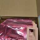 Jetec 20 Pcs Pink Clear PVC Gift Bags with Handles Bulk Glitter Party Favor Bags Reusable Tote Bag for Wedding Welcome, Bridal Shower, Bachelorette, Birthday, 7x4x8.