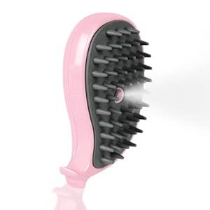 Nepfaivy Cat Steam Brush for Shedding - Spritz Defur Comb for Cats, Steamy Dog Hair Brush for Indoor Cats Massage, Pet Water Steam Spray Grooming Comb, Dog Steam Brush
