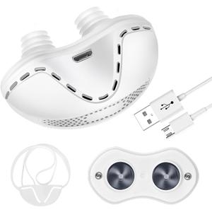 Portable Anti Snore Device,Electric Snoring Solution,Adjustable Wind Speed Stop Snoring Prevention Devices for Men Women Travel Sleep,Universal All Nose Shapes(White)
