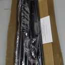 2 Pack Black Curtain Rods for windows 48 to 84-93 inch, 5/8 inch Splicing Heavy Duty Metal Curtain Rod Set with Brackets