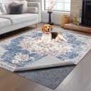 Non-Slip Rug Pads 8 x 10 ft, 100% Waterproof Extra Large Area Rugs Non Skid Rug Pad for All Floors and Finishes Durable Hardwood Floor Protective Felt Keeps Rugs in Place, Safe and Secure (8ftX10ft)