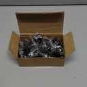 Ripeng 24 Pieces Round Kitchen Cabinet Door Knobs Black 1.2 Inch Cupboard Knob Solid Kitchen Drawer Pulls Cabinet Door Cupboard Hardware Dresser Handles with Screws for Dresser Drawer (1.2 Inch)