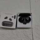 IAMJOY Wireless Gaming Earbuds, 20ms Low Latency, Game Earbuds with Mic, 2.4GHz & Bluetooth, Compact LED Display Wireless Earbuds Compatible with Meta Quest 3/2, PS5/4, Steam Deck, VR, Switch, PC (Pure Black)