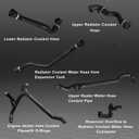 FZJDSD 7Pcs Set Expansion Tank Coolant Radiator Hose Kit Compatible with BMW 325Ci 325i 325xi 330Ci 330i 330xi 323Ci 323i 328Ci 328i Replace 17127510952 11531436408 11531436410 11537502525 11531436406