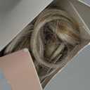 Claw Clip Short Ponytail Messy Bun Hair Piece Bendable Hair Branch Extensions Fluffy Wavy Curly Synthetic Versatile Ivory Blonde Hairpieces