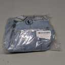 Pink Queen Women's Casual Loose Bib Short Jean Overall Outfits Relaxed Fit Empire Waist Shortalls Workwear with Adjustable Straps and Convenient Tool Pockets Light Blue, L