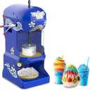 Great Northern Popcorn Company Premium Quality Ice Cub Shaved Ice Machine Commercial Ice Shaver, Blue, 1/3 hp, 6057 Ice Cub Shaver