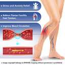 BYRIVER Portable Compact Travel Foot Massager, Acupuncture Ball Massage Flip Flops Slippers Tools, Destress Relaxation Gift for Men Women Dad Mom(S)