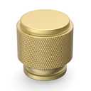 Coinkoly 10 Pack 1"(25mm) Gold Knurled Cabinet Knobs for Dresser Kitchen Knobs for Cabinets Single Hole Cabinet Pulls Hardware