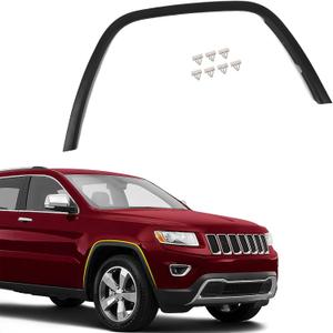 FIONE Fender Flares Replacement Compatible with Jeep Grand Cherokee 2011-2016 Right Passenger Sides Wheel Arch Fender Cover Trim Moulding Molding RH 1MP38RXFAE CH1291106