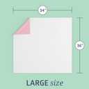 Medline Washable Bed Pads for Incontinence, Large 34 x 36 inch Reusable Underpads, 4 Pack, Pee Pads for Dogs, Adults, Kids and Baby, Pink Sofnit 300