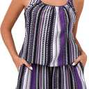 Summer Mae Swim Romper Women's One Piece Swimsuits with Pockets 2026 Blouson Modest Bathing Suits (Purple, 16)