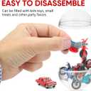 NOLITOY 100pcs Clear Plastic Fillable Balls, 32mm Acrylic DIY Ornaments Display Round Storage Balls for Christmas Holiday Wedding Party Home Decor