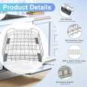 WD28X26099 WD28X34744 Dishwasher Lower Rack & WD28X10128 Silverware Basket Compatible with GE Dishwashers GDF510PSR3SS, GDF510PSD1SS, GDF535PSR0SS, Replace WD28X10346 WD28X22506 WD28X22696 WD28X24396