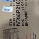 Merax Full Over Full Farmhouse Loft Bed with Murphy Cabinet Bed w/Hydraulic Lift, Solid Wood Wall Bunk Bed with Storage Staircase, Shleves & Desk/No Box Spring Needed/Easy Assemble/White