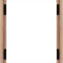 MCS Canvas Float Frames 16x20 Frame, Walnut Woodgrain for Finished Canvases, Vertical & Horizontal Wall Hanging Large with Adhesive for Canvas Paintings (1-Pack), 16x20 without Mat