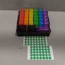 Monthly Pill Organizer 3 Times a Day - Portable Pill Box with Weekly Travel Bag - Large Capacity 30 Day Pill Case with Pill Cutter & Labels for Easy Medication Management (Black)