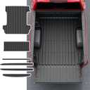 5.8FT Truck Mat Compatible with 2019-2026 Chevy Silverado 1500 Tailgate Liner Bed Liner Truck Bed Rail Cap Replacement for 2019 2020 2021 2022 2023 2024 2025 2026 Chevy Silverado Accessories